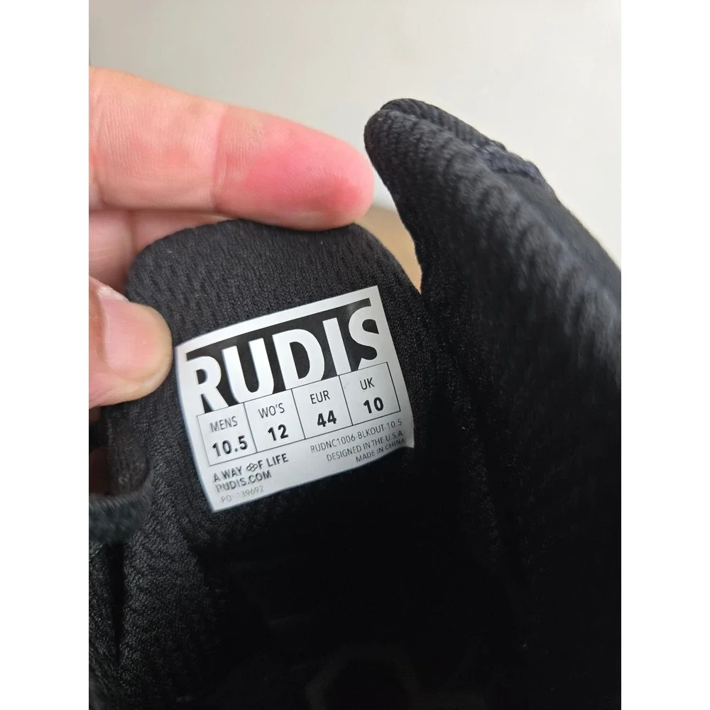 Rudis Colt Wrestling Shoes Blackout Mid Top Mens 10.5 RUDNC1006-BLKOUT-10.5